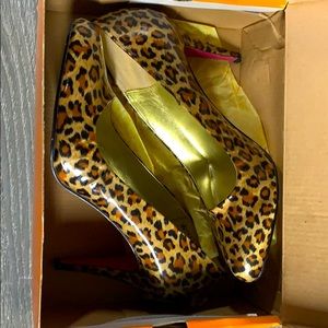 Nadara Evie Leopard high heel shoes